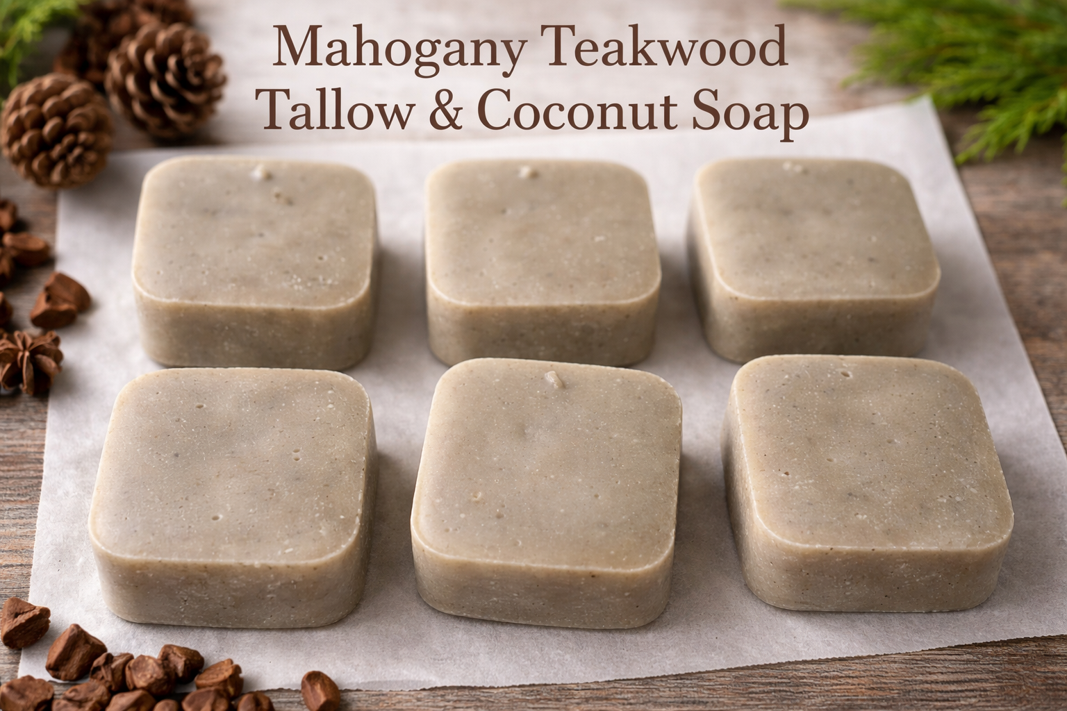 Mahogany Teakwood Bar Soap - Men's Fragrance